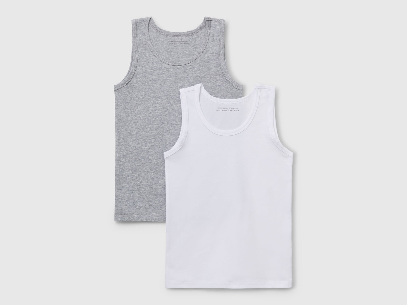 Duas t-shirts sem mangas em algodão orgânico stretch - ucb_image_FS