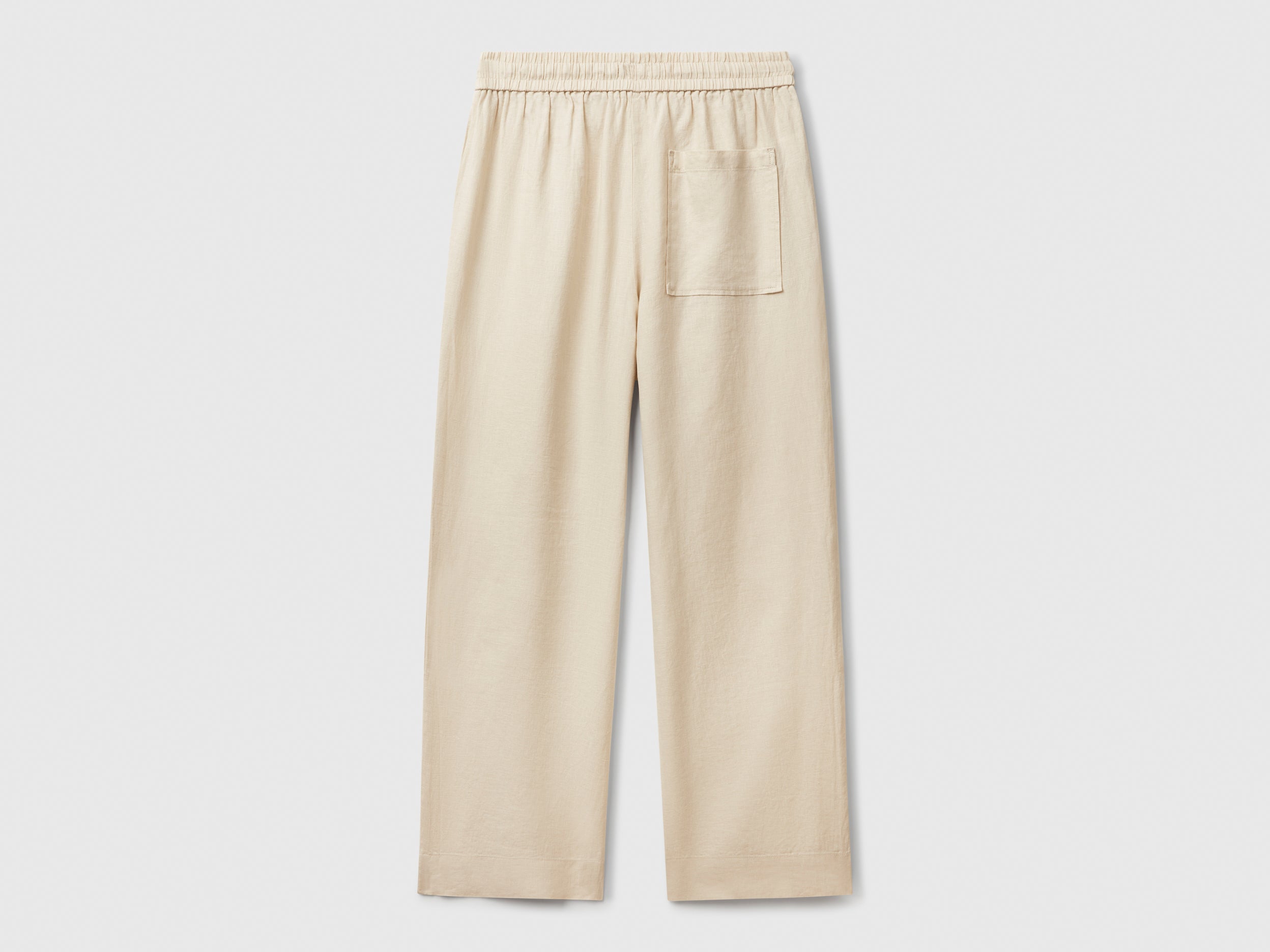 Trousers in pure linen with elastic - ucb_image_BS