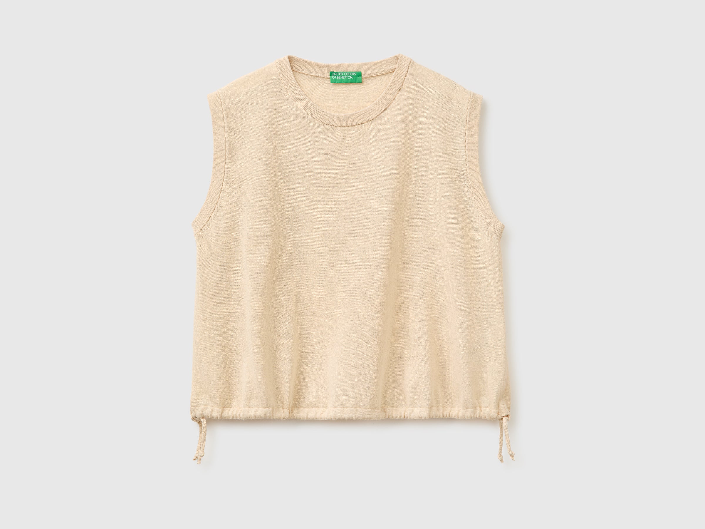 Sleeveless linen blend sweater - ucb_image_FS