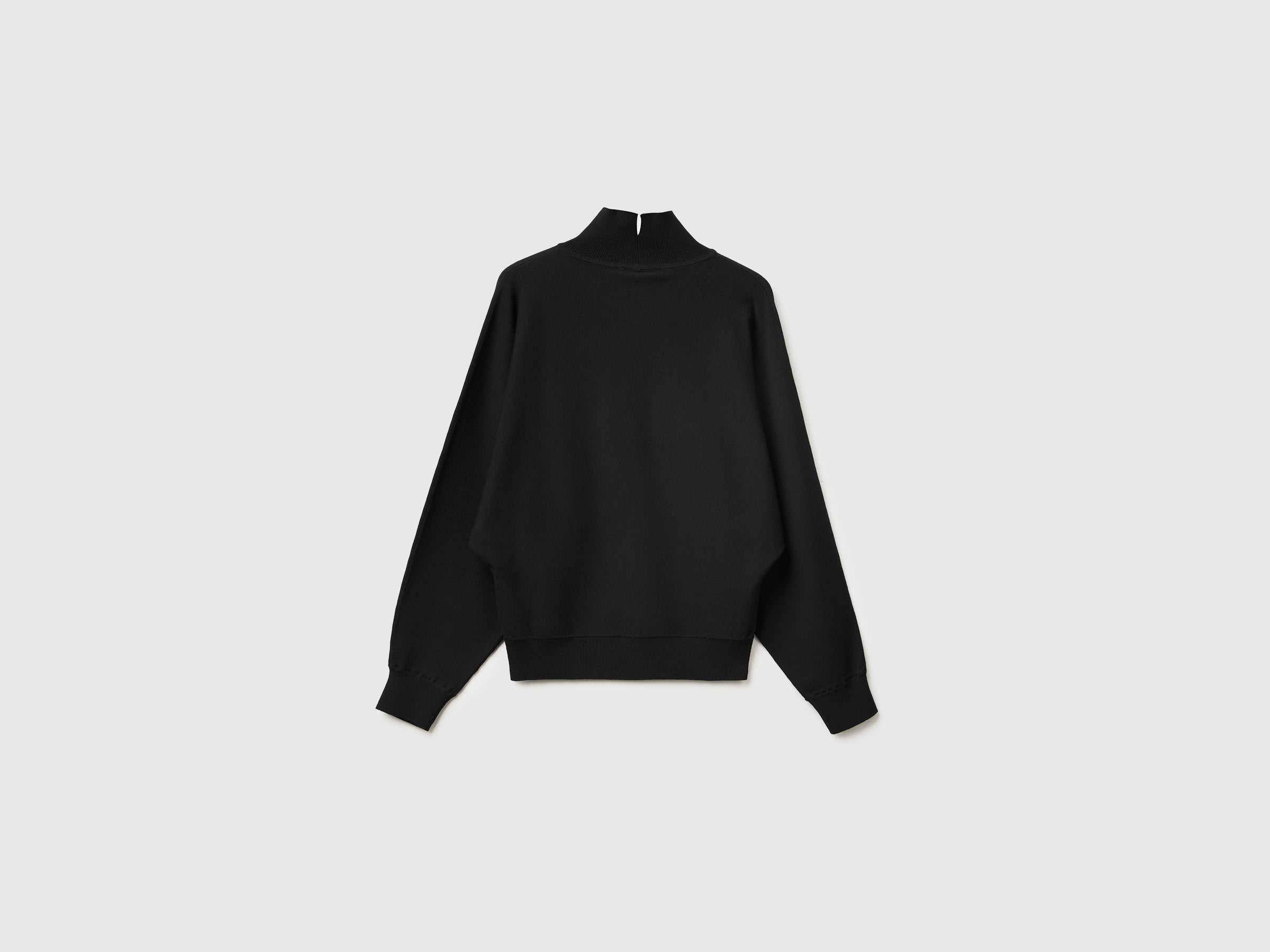 Camisola de gola alta com manga em forma de asa de morcego - ucb_image_BS