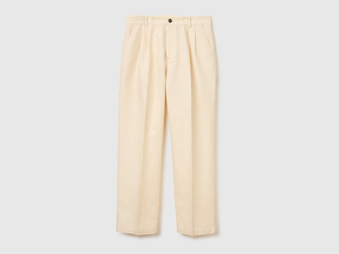 Wide-leg trousers in linen blend - ucb_image_FS