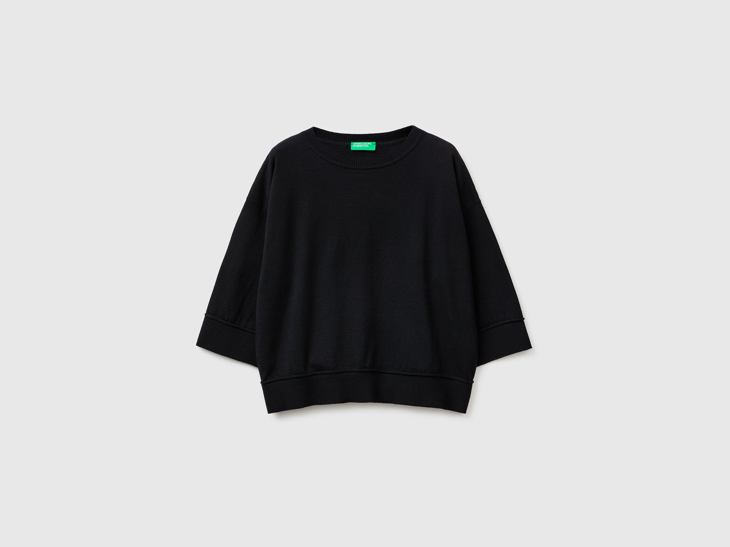 Crew neck sweater in cotton and wool - ucb_image_FS
