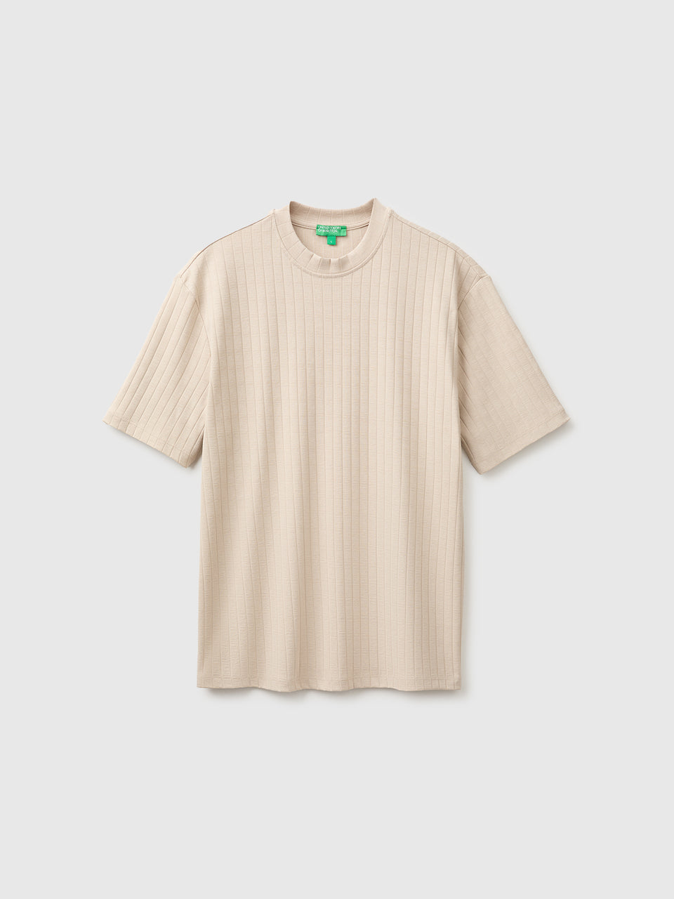 T-shirt canelada de algodão stretch - ucb_image_FS
