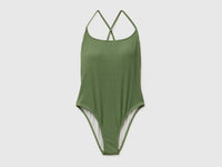 Ribbed one-piece swimsuit with lurex - ucb_image_FS
