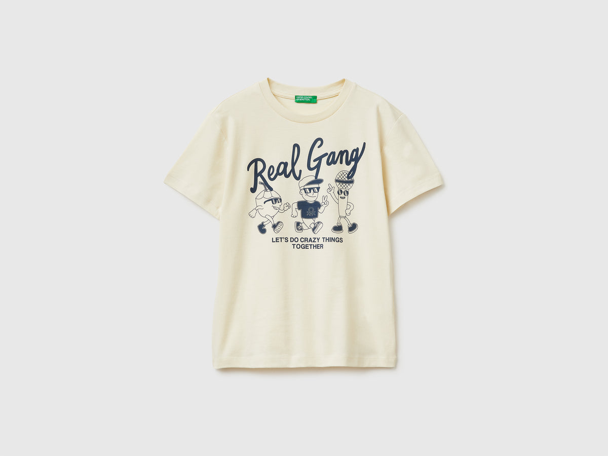 Organic cotton printed T-shirt - ucb_image_FS