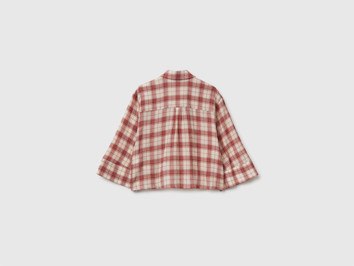 Camisa aos quadrados com folhos - ucb_image_BS