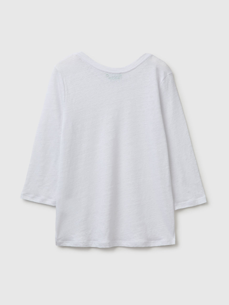 Boat-neck T-shirt in pure linen - ucb_image_BS