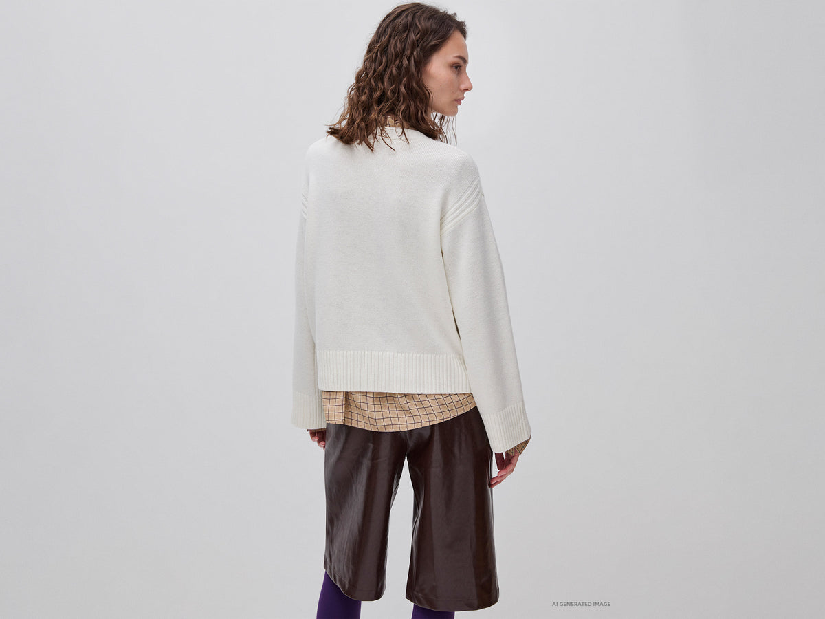 Camisola boxy fit em mistura de lã - ucb_image_B