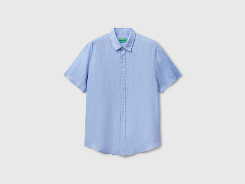 Short sleeve shirt in pure linen - ucb_image_FS