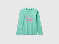 T-shirt with glittery logo in organic cotton - ucb_image_FS