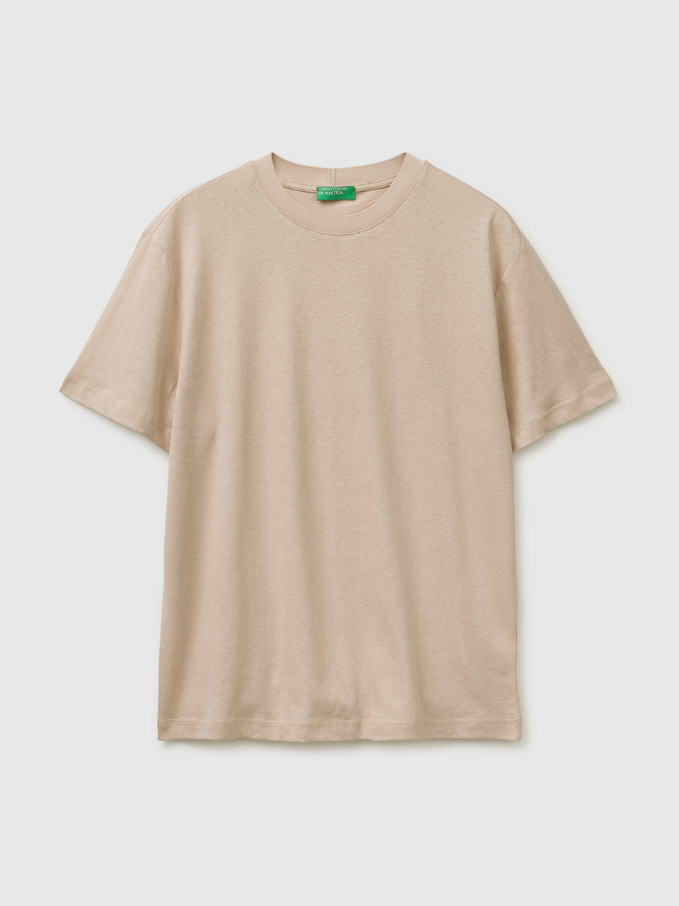 Crew neck T-shirt in linen blend - ucb_image_FS
