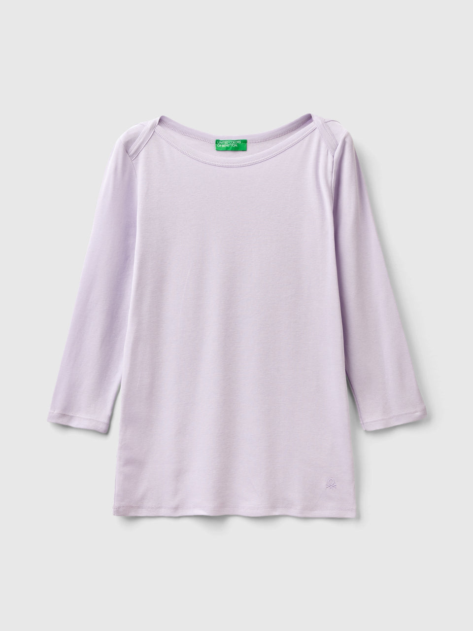 T-shirt com decote à barco 100% algodão - ucb_image_FS
