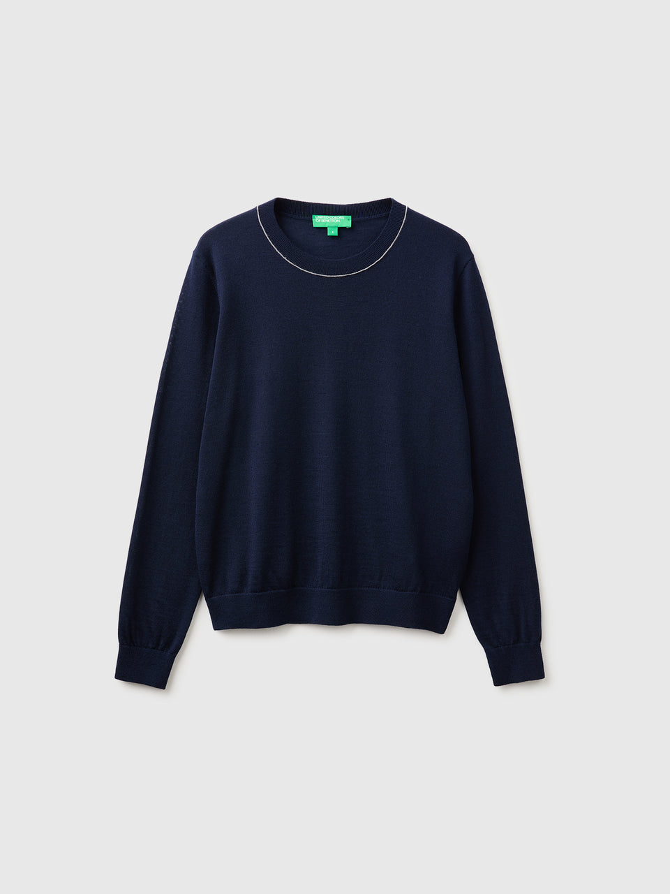 Camisola de gola redonda em pura lã Merino - ucb_image_FS