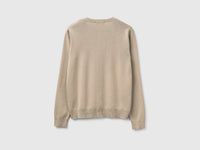 Beige cardigan in tricot cotton - ucb_image_BS