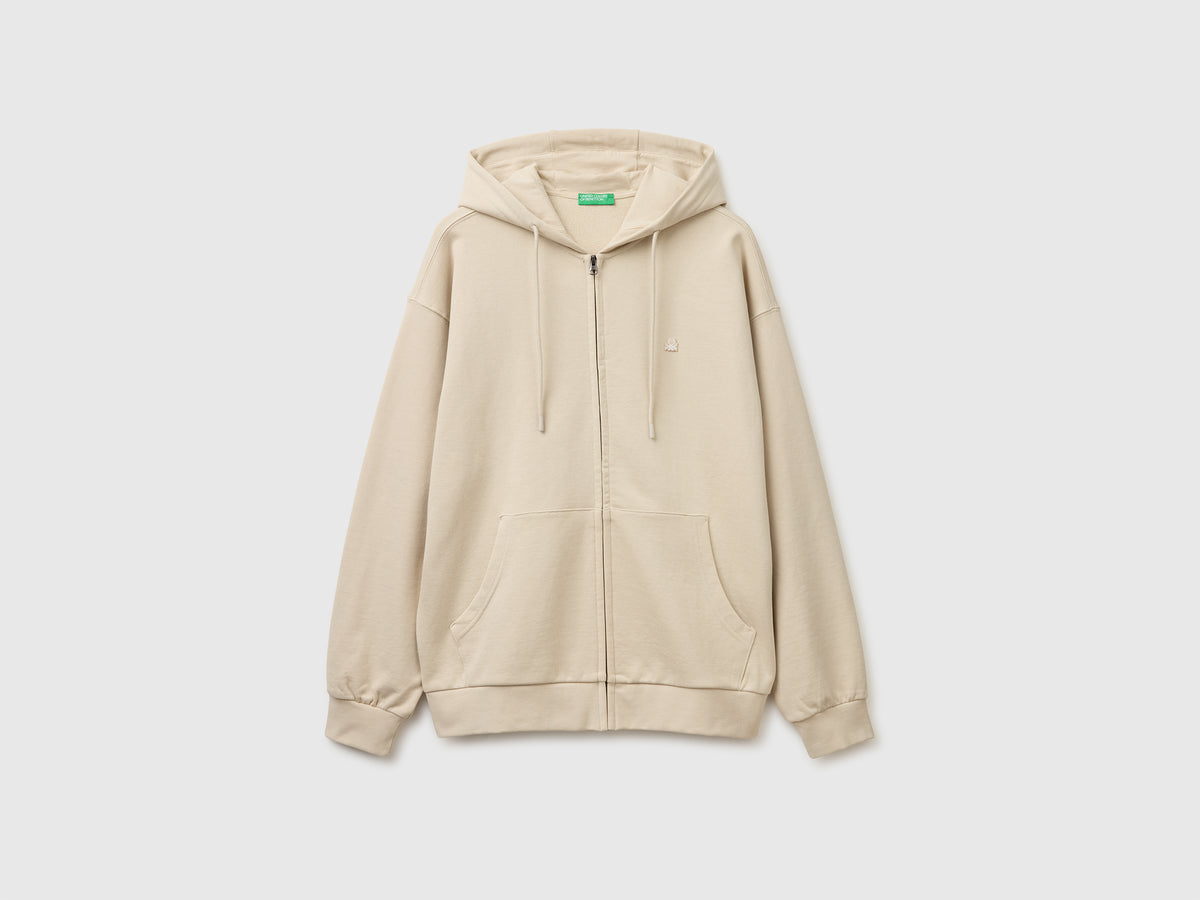 Cotton sweatshirt with zip and hood - ucb_image_FS