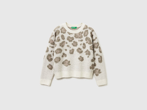 Camisola animalier em mistura de lã - ucb_image_FS