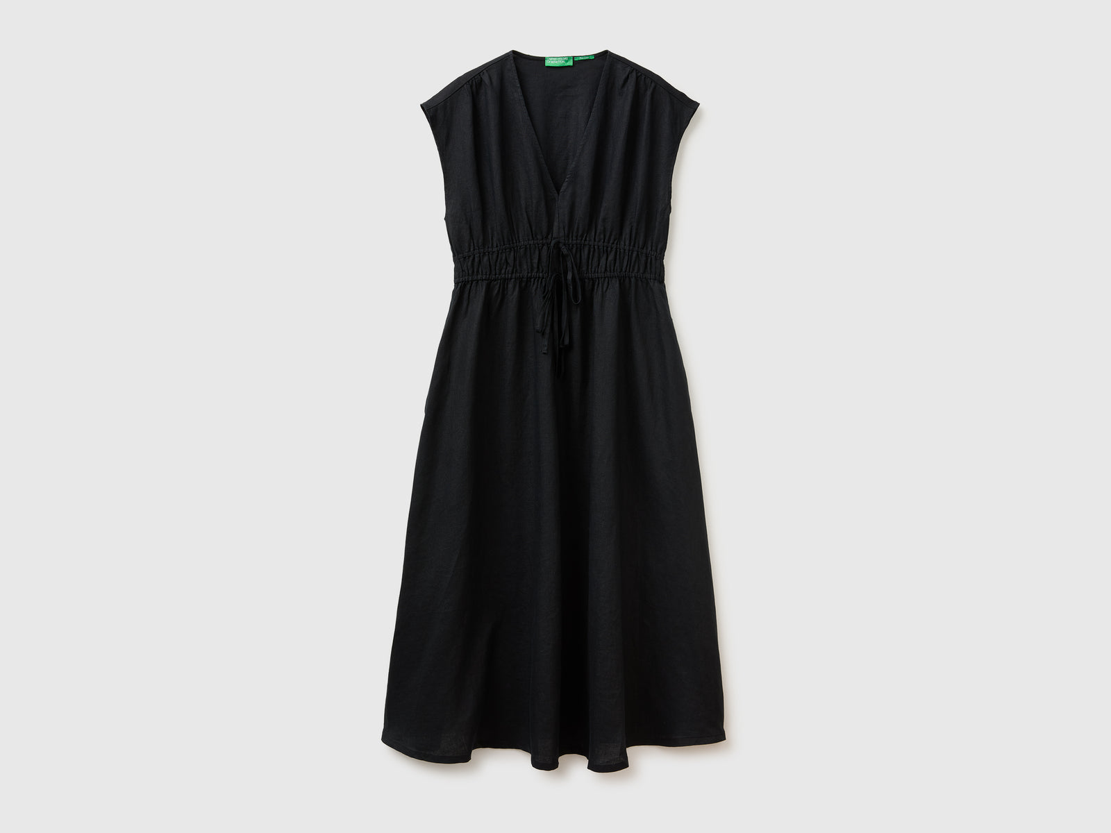 Flared dress in pure linen - ucb_image_FS