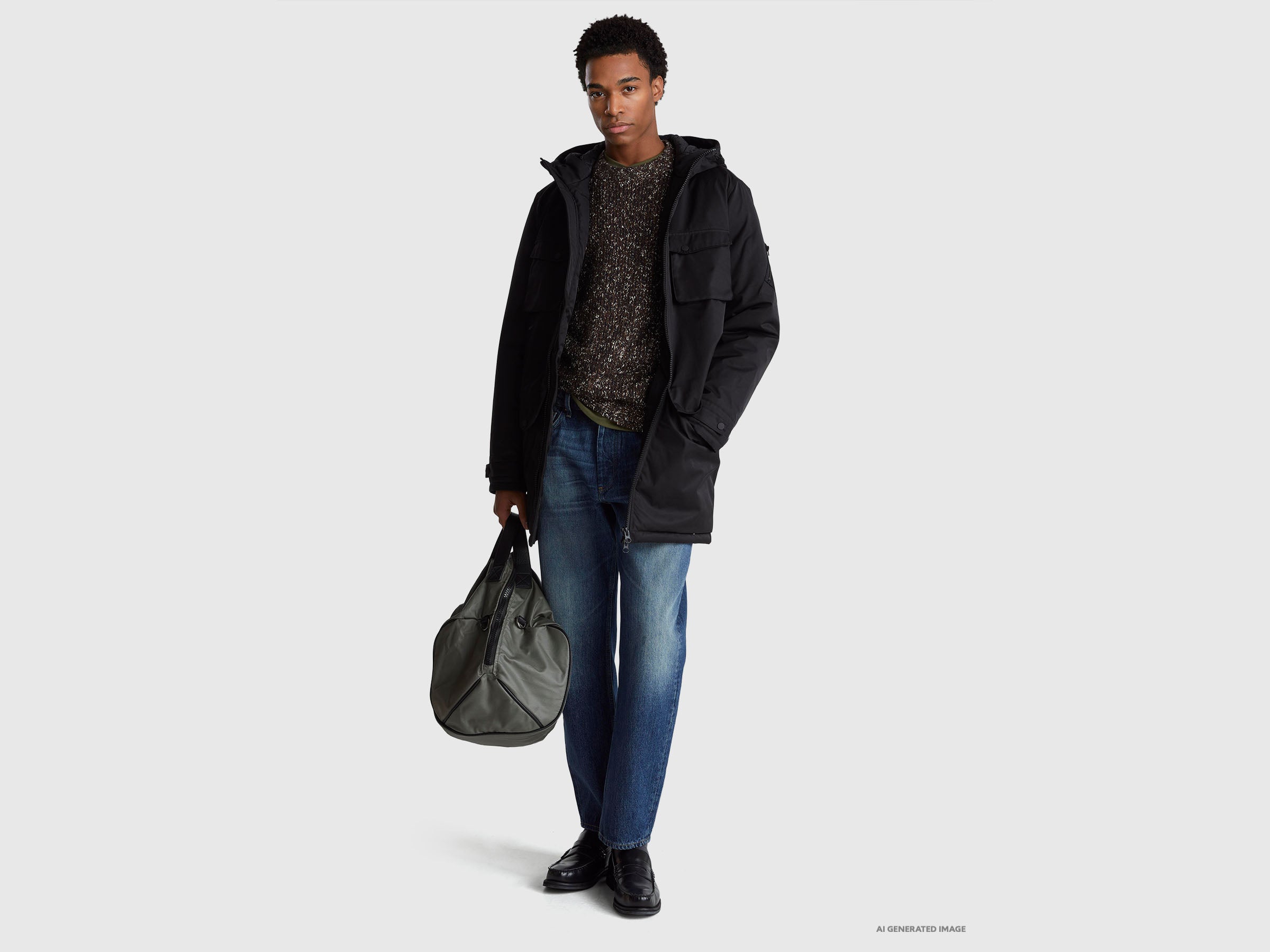 Parka acolchoado em algodão e nylon - ucb_image_FY