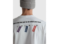 T-shirt relaxed fit com estampa à frente e atrás - ucb_image_FY