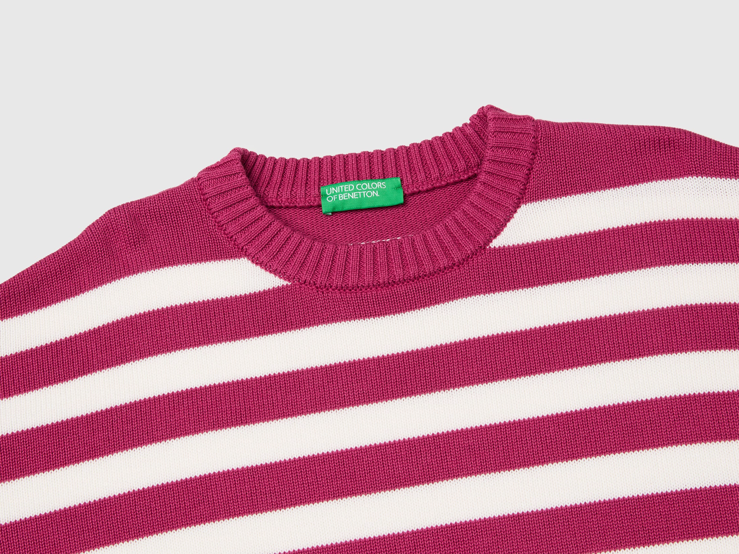 Striped sweater in tricot cotton - ucb_image_DS1