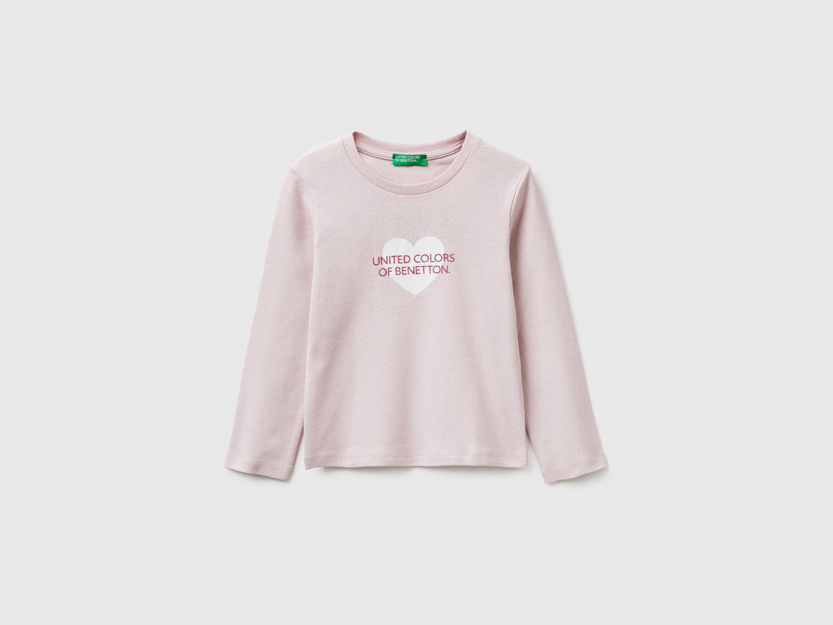 T-shirt in organic cotton with glittery logo - ucb_image_FS