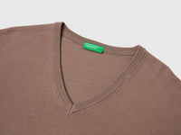 Camisola decote em V em algodão tricô - ucb_image_DS1