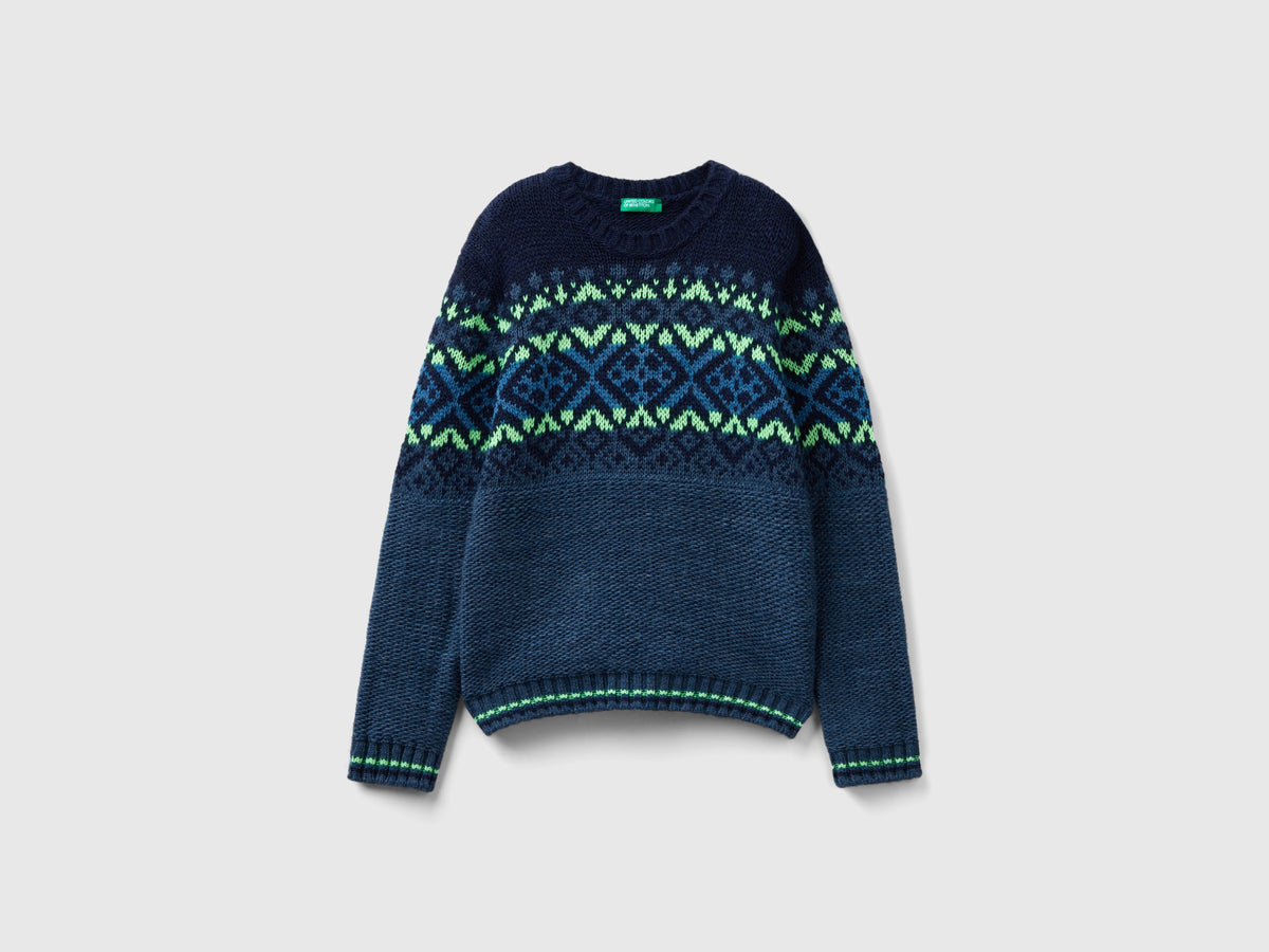 Camisola jacquard com detalhes fluorescentes - ucb_image_FS