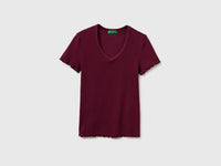 Ribbed V-neck T-shirt - ucb_image_FS