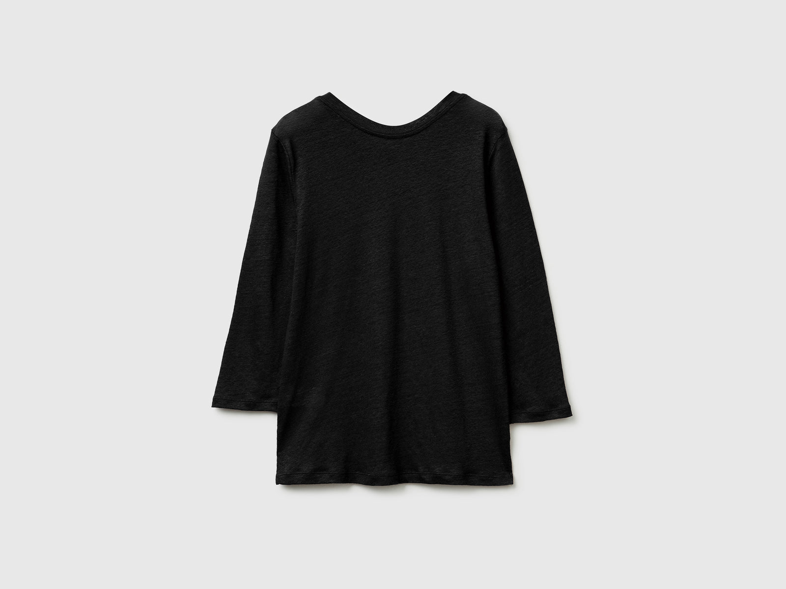 Boat-neck T-shirt in pure linen - ucb_image_BS