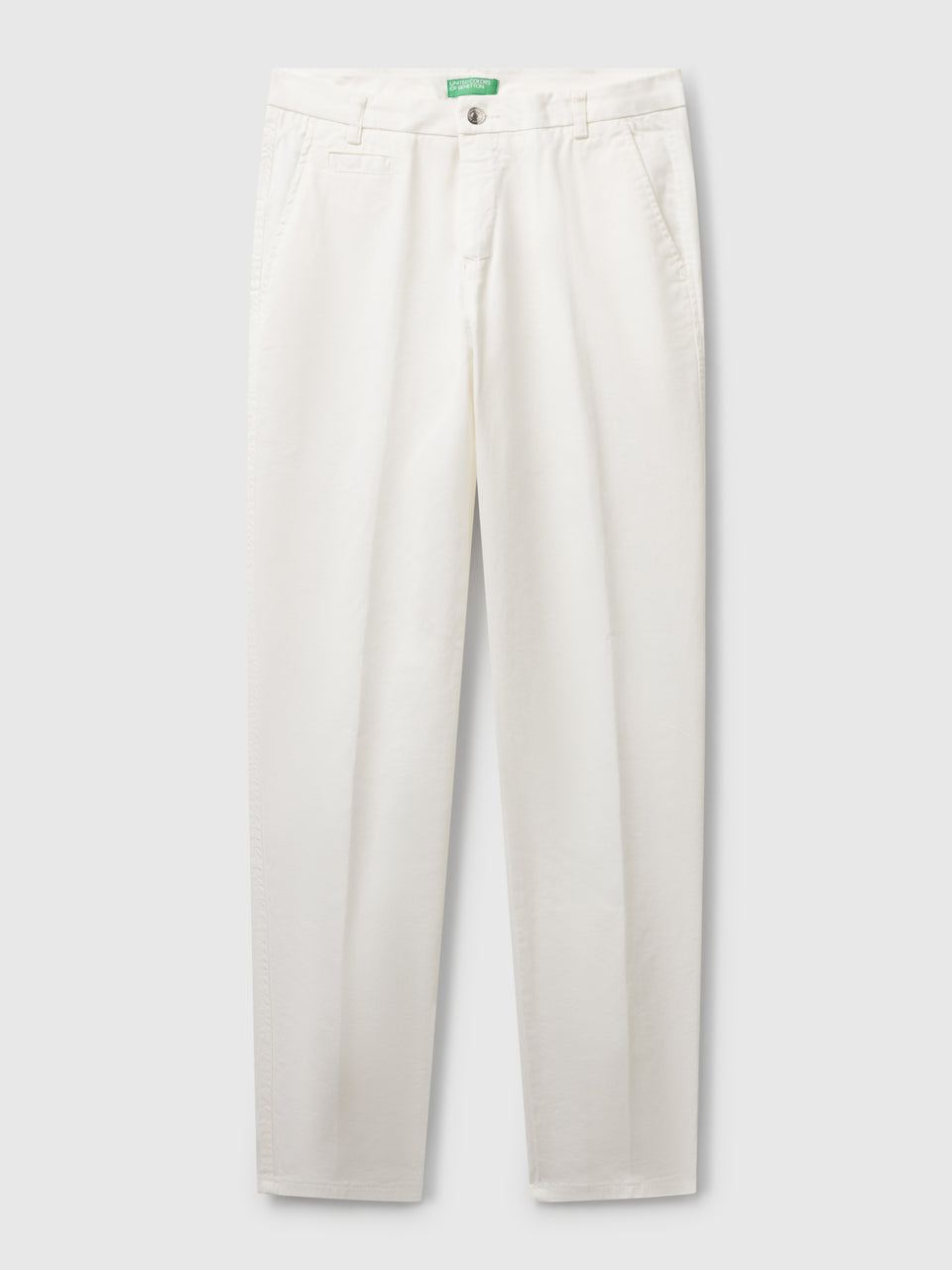 Chinos slim fit em algodão branco nata - ucb_image_FS