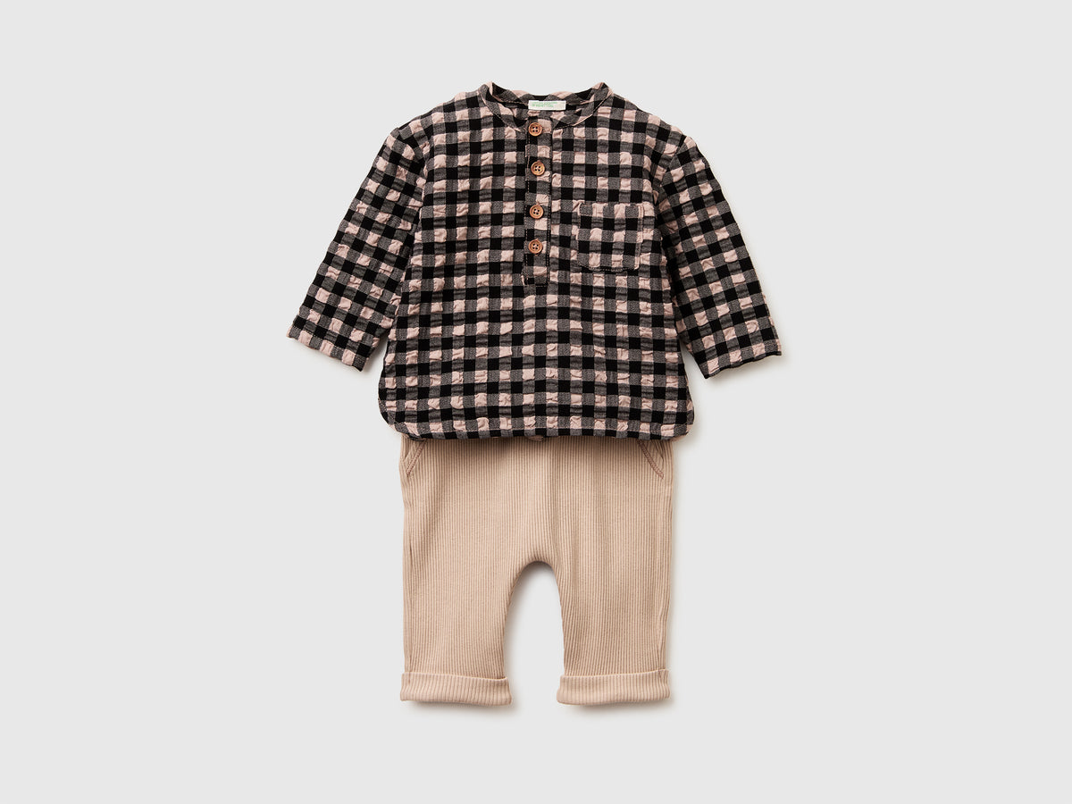 Checked shirt and trousers set - ucb_image_FS