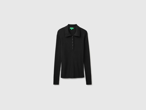 Polo de malha em mistura de seda e lã - ucb_image_FS