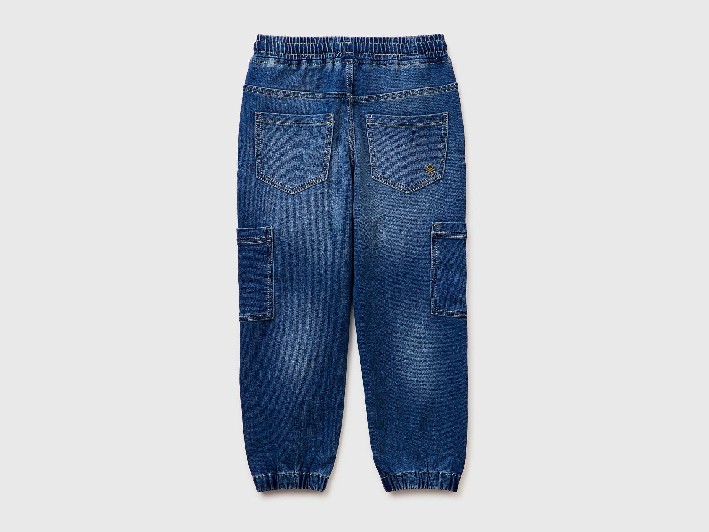 Denim joggers with maxi pockets - ucb_image_BS