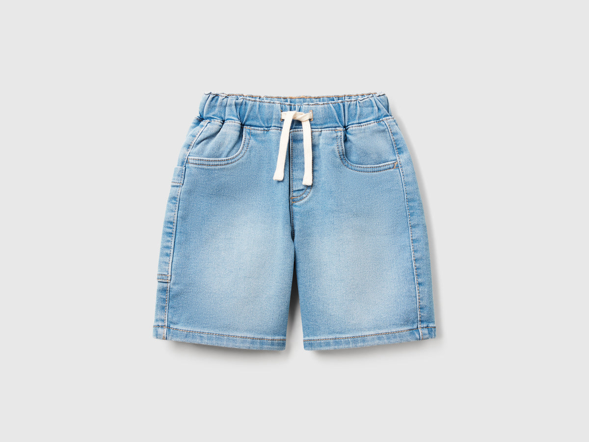 Shorts in denim elasticizzato - ucb_image_FS