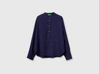 Striped blouse with mandarin collar - ucb_image_FS