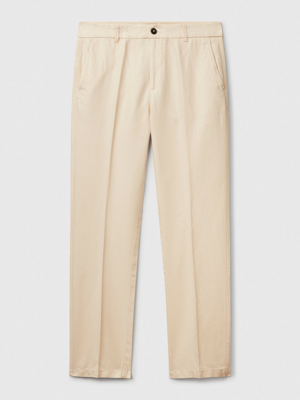 Chinos slim fit em mistura de linho - ucb_image_FS