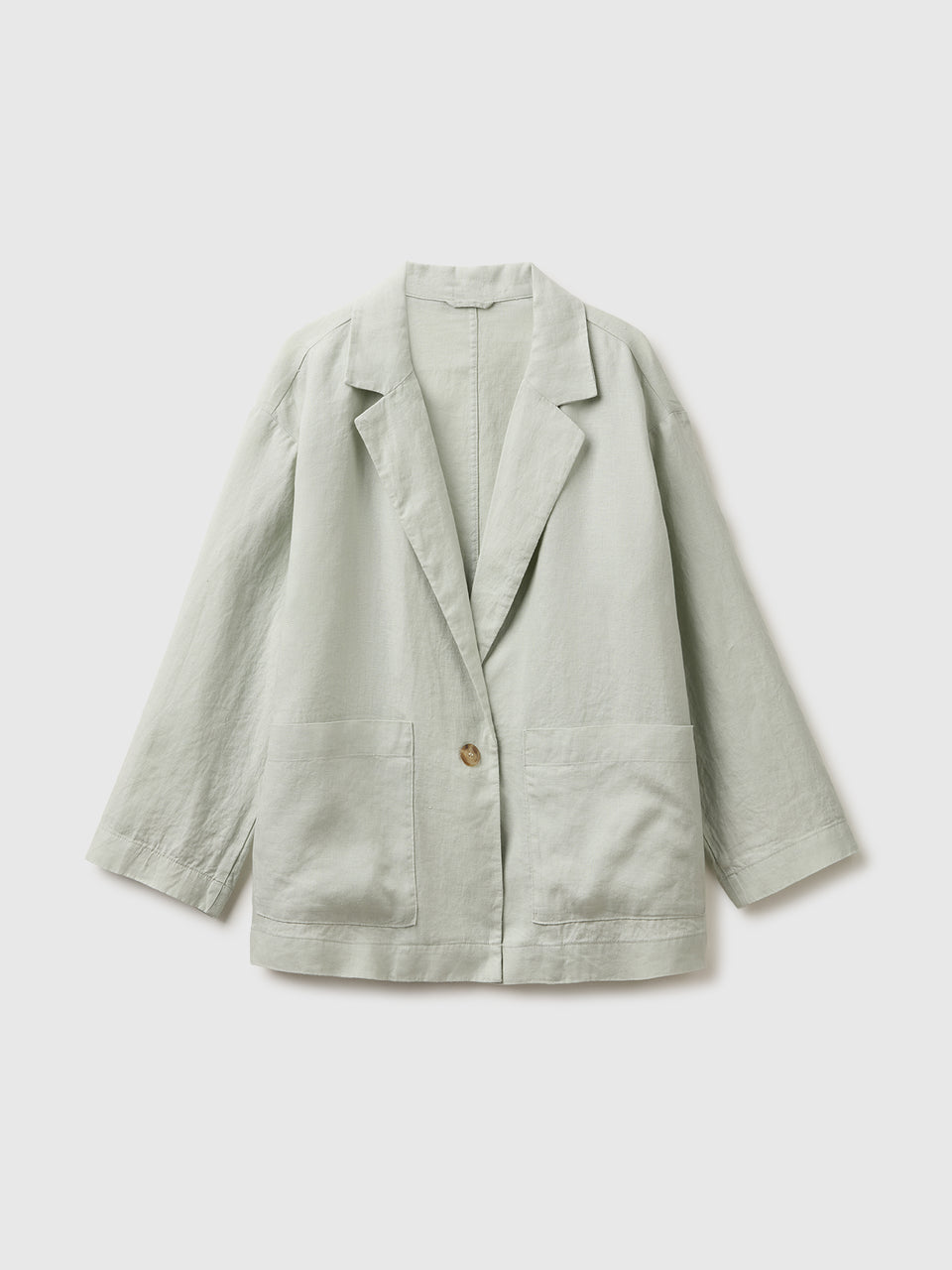 100% linen single-breasted blazer - ucb_image_FS
