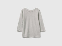 Boat-neck T-shirt in pure linen - ucb_image_FS