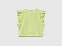 Cropped T-shirt with print and embroidery - ucb_image_BS