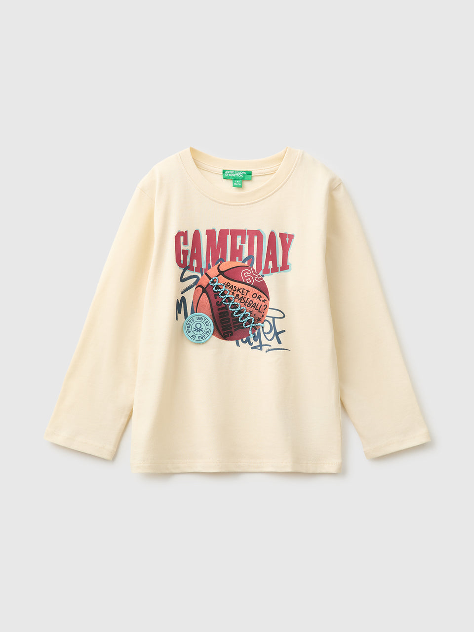 T-shirt com estampa e bordado - ucb_image_FS