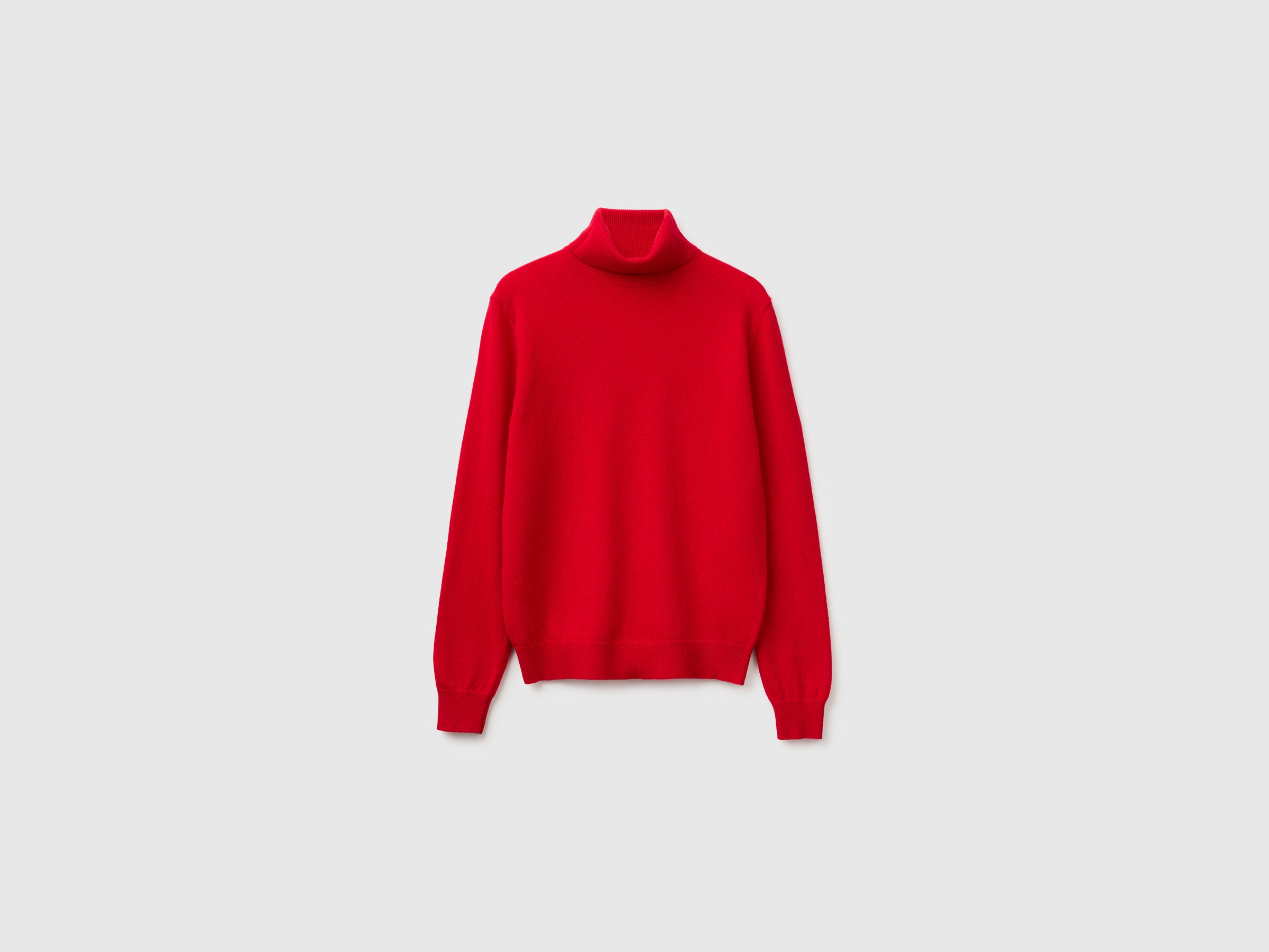 Camisola de gola alta vermelho-ameixa em pura lã Merino - ucb_image_FS