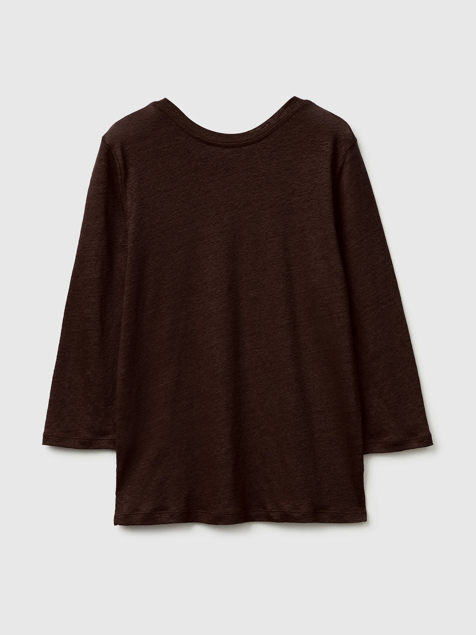Boat-neck T-shirt in pure linen - ucb_image_BS