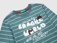 T-shirt às riscas com estampa - ucb_image_DS1