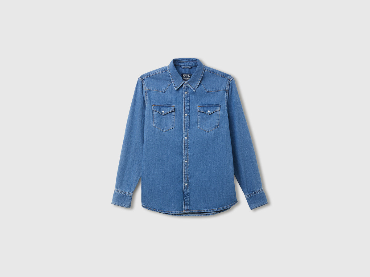 Camisa western de jeans claro - ucb_image_FS