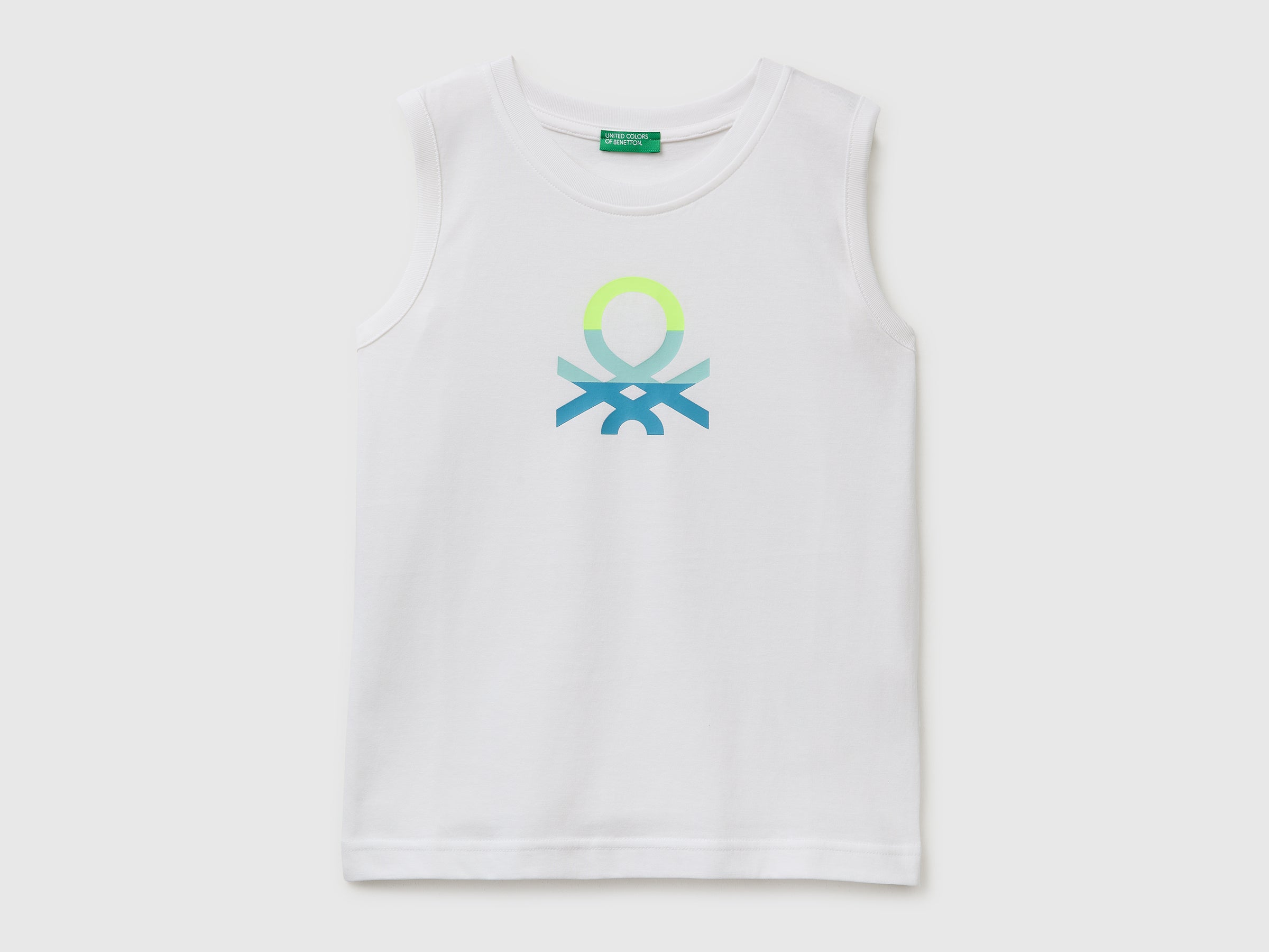 Organic cotton tank top with logo print - ucb_image_FS