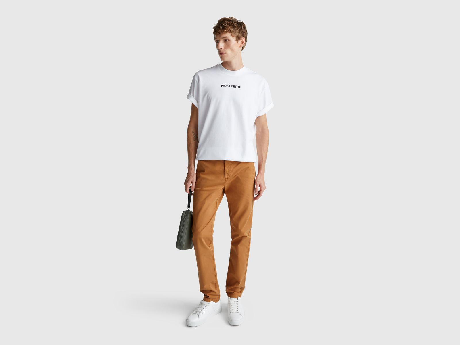 Slim fit cotton chinos