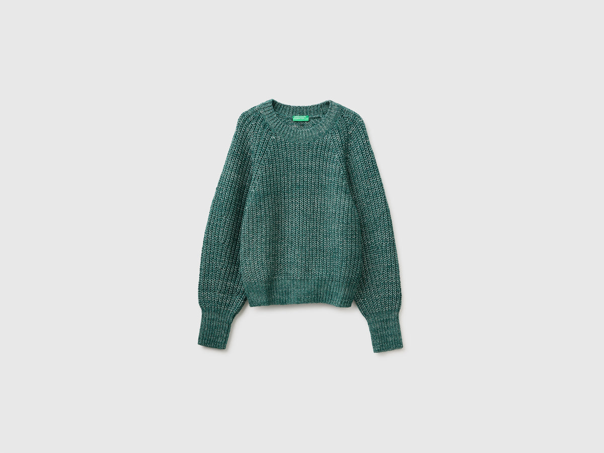 Camisola mélange em mistura de algodão e lã - ucb_image_FS