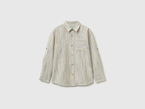 Striped linen blend shirt - ucb_image_FS