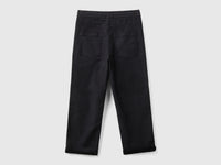 Joggers em mistura de algodão com cordão de ajuste - ucb_image_BS