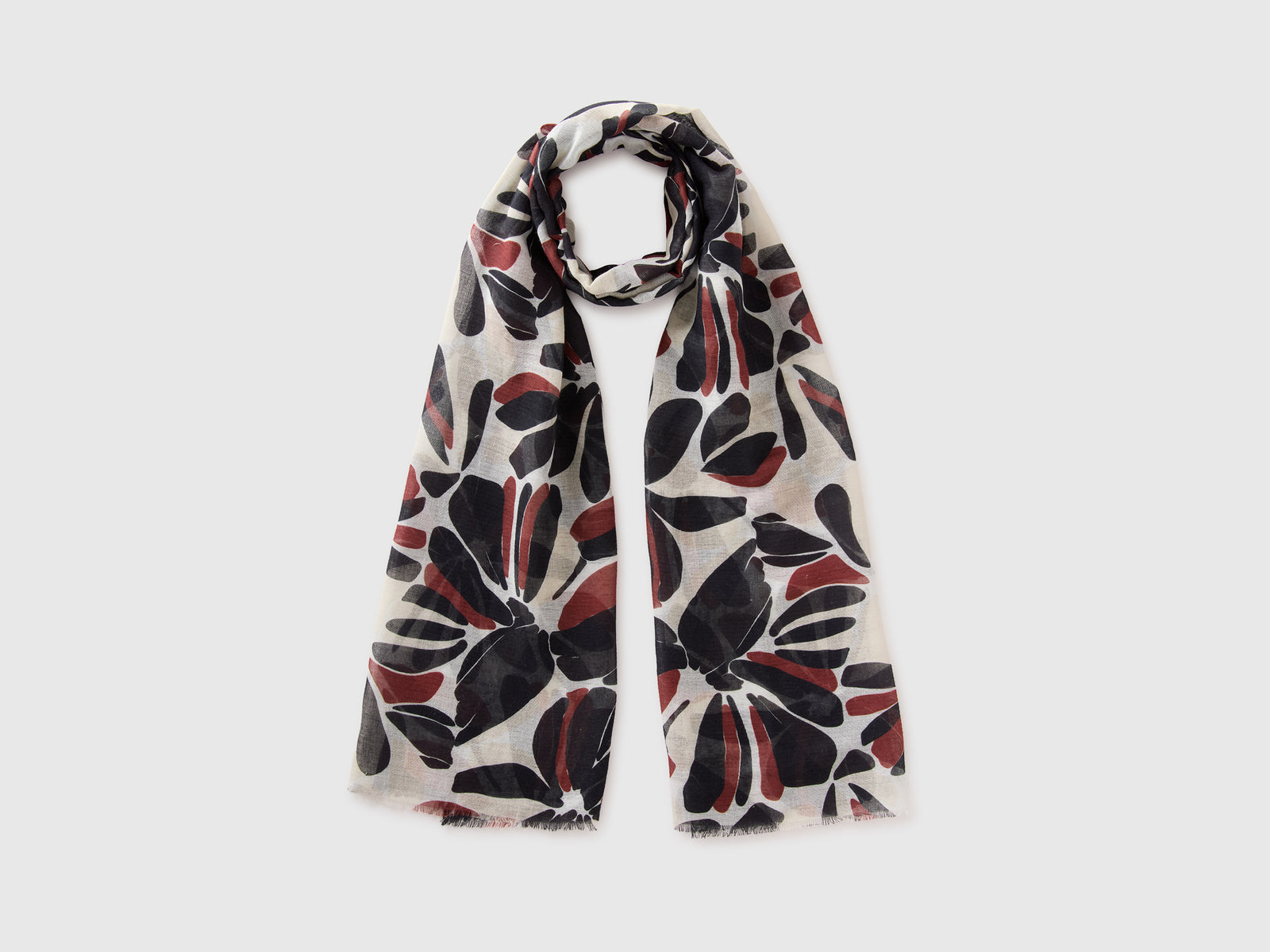 Floral linen blend scarf - ucb_image_FS